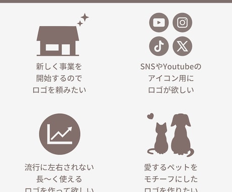 シンプル&可愛いロゴ、お手頃価格で制作します 修正無制限！納得いく仕上がりまでお付き合いします！ イメージ2