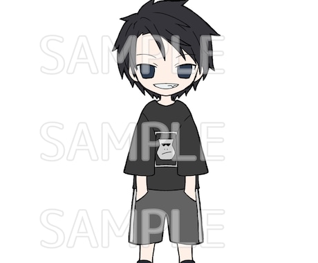 デフォルメキャラの立ち絵を制作します SNSや動画などに使えるようなデフォルメ立ち絵を描きます。 イメージ2