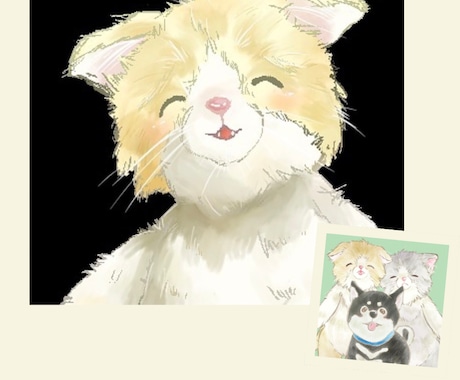 ふんわり優しい動物アイコンお描きします 動物メインで優しいタッチで制作します。 イメージ2