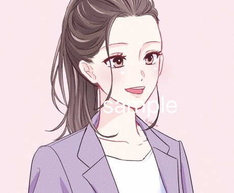 商用OK！格安で爽やか・好印象アイコン描きます 販売実績多数！迅速丁寧なご提供☆お気軽にご相談ください♪ イメージ2