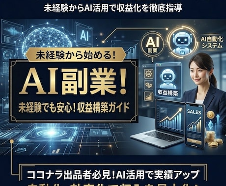 AI副業で稼ぐ仕組みをゼロから構築します 何から始めるか迷う人へ、最短ルートを提示 イメージ1