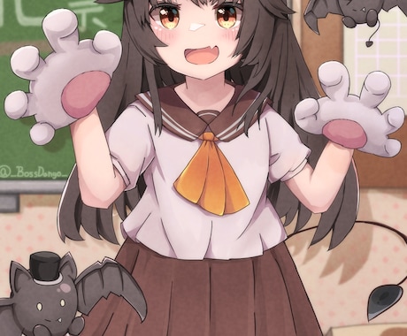 可愛い絵柄のイラスト描いています ・1級色彩コーディネーターの資格所持・有償依頼制作経験あり イメージ2