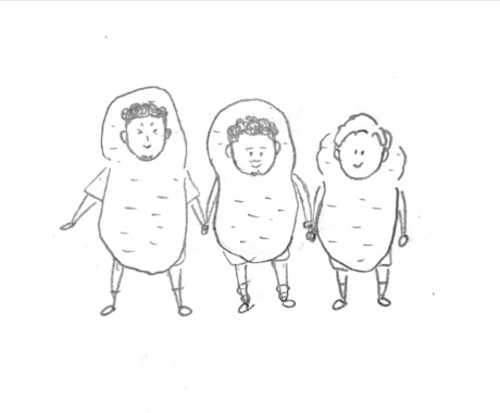 ゆるくてシンプルなタイプの似顔絵を描きます 手描きならではの温かい雰囲気の出るタッチで個性を出そう☺︎ イメージ2