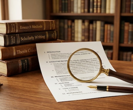 学術書分析・論文構成を支援します 探究論文・卒論・修論を構造分析から設計まで伴走 イメージ1