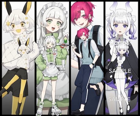 立ち絵制作いたします TRPGやグッズなどに！まずは気軽にご相談ください◎ イメージ1