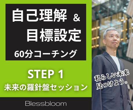 あなたの本当に望む未来を見つけるコーチングします STEP1：未来の羅針盤発見セッション イメージ1