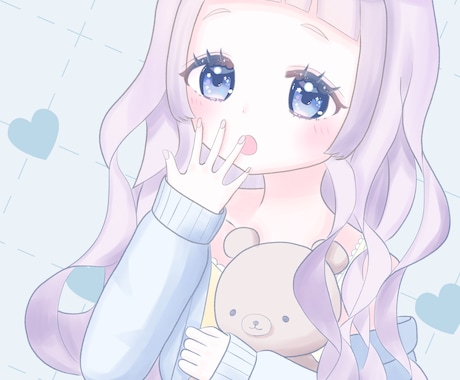 割引中！ふんわり・きらきらなイラストを制作します アイコン、歌ってみた、サムネイル、IRIAM返礼品、グッズ化 イメージ1