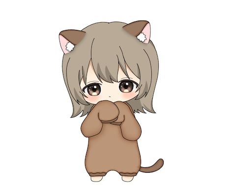 最短即日納品！ケモ耳着ぐるみ風量産イラスト描きます SNS等のアイコンなどの使用可！ イメージ1