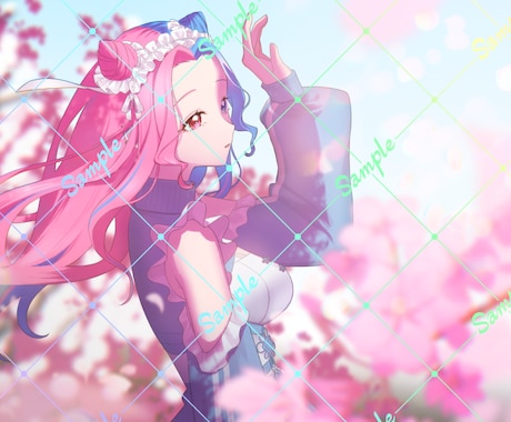 商用可◎こだわりを叶えたイラスト制作します 配信、MV、壁紙、グッズ化等多用途に対応します◎ イメージ2