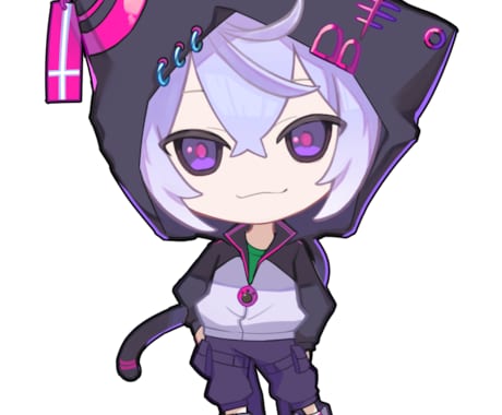 美麗なキャラクターイラストを製作いたします 動画配信サイトやSNS上で使用可能なイラストを製作します！ イメージ2
