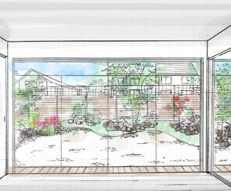 商用利用OK｜手描き外観内観パースを制作します 住宅の魅力と暮らしの豊かさを伝える、やさしい手描き表現 イメージ2