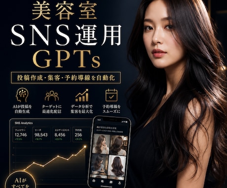 美容院SNS、もう悩まない！毎日の投稿を作成します 新商品のPR！サムネ自動生成機能付きGPTs イメージ1