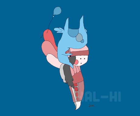 オリジナルキャラクターを描きます ゆるいものから描き込み系まで承ります♪ イメージ2