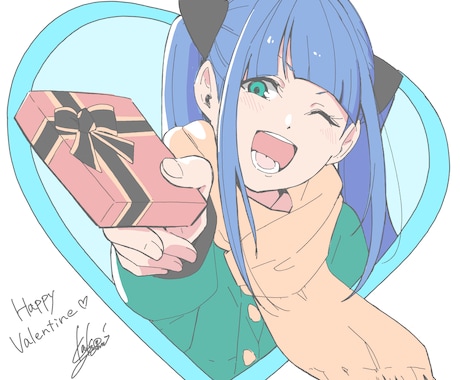 かわいい女の子のイラスト描きます イメージ1