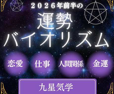 運を掴むための2026年前半の運勢を視ます 運気の流れを先読みし、幸運期へ導くバイオリズム鑑定 イメージ1