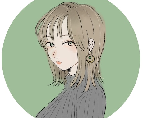 ふんわり、シンプルでおしゃれなイラスト作成します イメージイラスト、似顔絵アイコンなどに！全身も可能です。 イメージ2