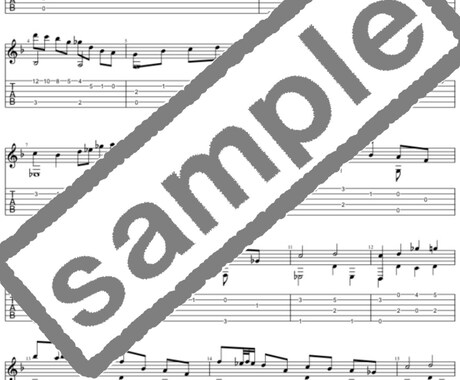 tab譜の作成を請け負います 現役音大生による高精度な楽譜制作サービス イメージ2