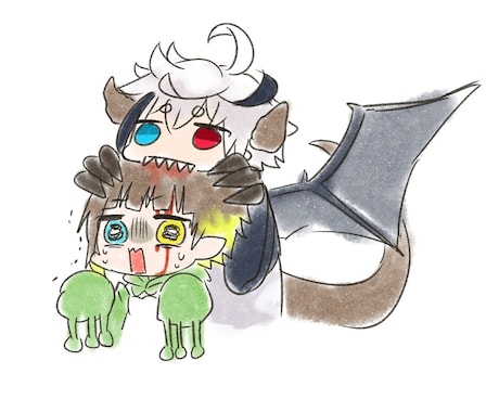 ミニキャラ～アイコン■使いやすいイラスト描きます ゆるキャラ～かわいい、綺麗目の絵柄であなたのキャラを描きます イメージ2
