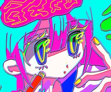 目を惹くカラフルなイラストを描きます イメージ1