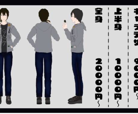 かっこよくてユニークな立ち絵や一枚絵制作します グッズや動画イラストなどにも！ イメージ2