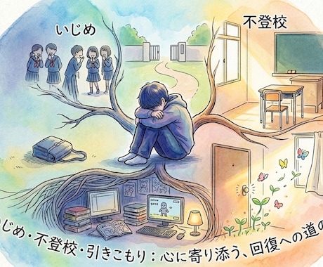 いじめ・不登校・引きこもりの相談お待ちしております 誰にも言えない気持ち、ここで話しませんか？ イメージ1