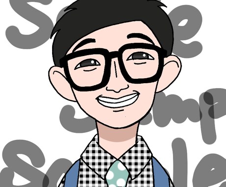SNSや名刺に最適！写真から似顔絵アイコン描きます 依頼後すぐに制作可能！最短１日で素敵なアイコン納品します！ イメージ2