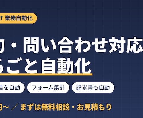 事業者向け｜予約・問い合わせ対応を自動化します サロン・教室・店舗向け。予約返信と集計を自動化 イメージ1