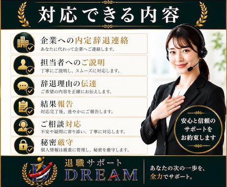 内定辞退代行をします 企業へ丁寧・迅速に内定辞退を代行します！ イメージ2