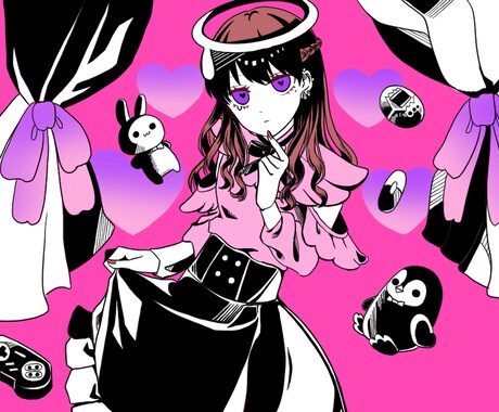 歌ってみたのサムネイラストを描きます 修正無制限なので納得していただけるイラストを納品します！ イメージ2