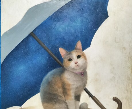 ペットのお写真から油絵作品を制作します 細密描写によるリアルで可愛い作品をお届け イメージ2