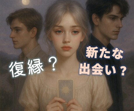 復縁？それとも新たな恋？占います 復縁｜恋愛占い｜ツインレイ｜出会い｜相手の気持ち｜タロット イメージ1