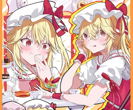 イラストの一枚絵製作承ります 観賞用、オリジナルキャラ、TRPG用、配信サムネなど！ イメージ1