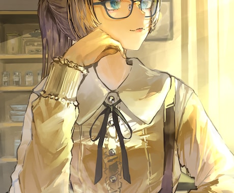 水彩・厚塗りタッチの一枚絵を制作します 配信サムネイル、夢絵、一次創作など様々な用途に対応いたします イメージ2