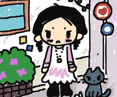 早く安くかわいいアイコン描きます ★ラフでオシャレなSNS向けアイコン★似顔絵もOK イメージ2