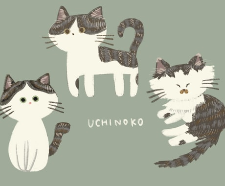 あなたの家族やうちの子のイラスト描きます ゆるゆるでかわいいイラストはいかがですか？ イメージ1