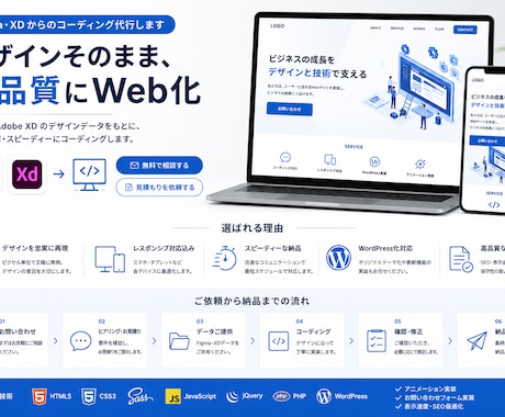 Figma・XDからのコーディング代行します イメージ1