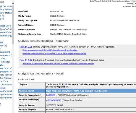 CDISCのDefine.xmlを作成します 必要なデータやドキュメントはお客様にてご用意ください イメージ2