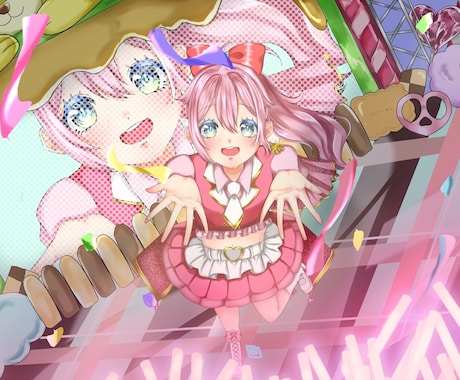 可愛い女の子からかっこいい男の子、立ち絵を描きます イメージ1