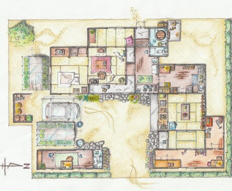 手描きでプランや外構図を描き起こします 魅力的なWebや提案書作成で他社との差別化をお手伝いします！ イメージ1