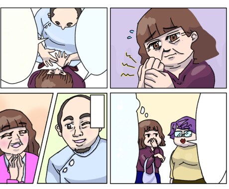 企業・個人向けの4コマ漫画作成します イラスト漫画、リアル、シンプルさまざまなジャンル イメージ1