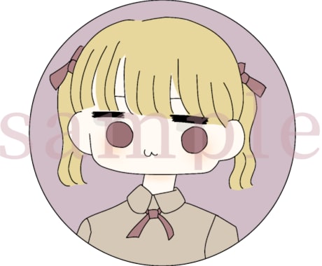 好感度 UP！SNSのアイコン描きます コスパ最強！低コストでお望みのアイコンを！無料修正何回でも！ イメージ2