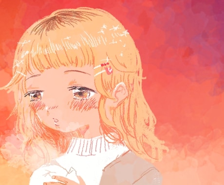 ふわふわした少女描きます 用途に合わせてオリジナルイラストお描きします イメージ1