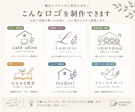 お店の想いが伝わるロゴをデザインします 開業・リニューアルをやさしく丁寧にサポート イメージ2