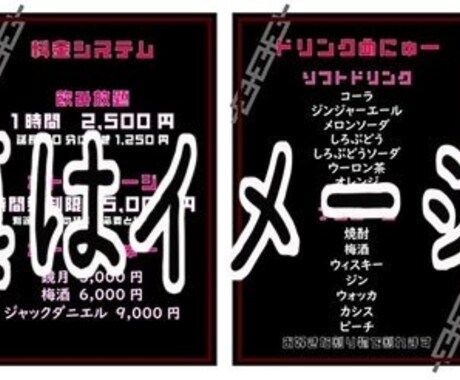 コンセプトに沿ったメニューを作成します コンセプトカフェ 飲食店等に使用可能 イメージ2