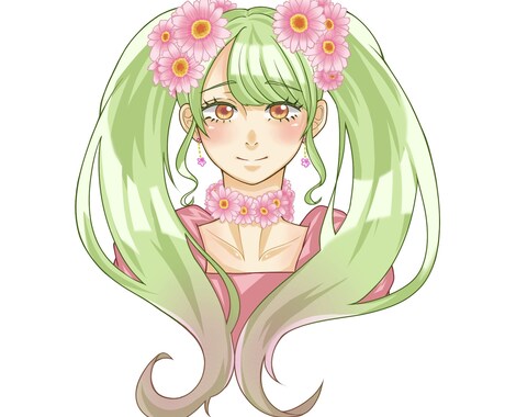 女の子アイコンイラスト描きます どんなご要望にもお応えして可愛い女の子描き上げます！ イメージ1