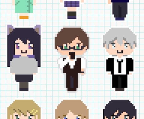 アイコンやグッズにピッタリのドット絵つくります あなたにぴったりのドット絵をつくります❕ イメージ2