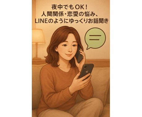 誰にも言えない気持ち受け止めます 心に寄り添います優しい言葉を届けます話すのが苦手な方でも イメージ1