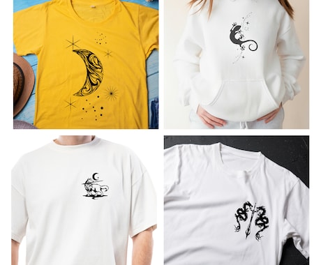 おしゃれなオリジナルイラストTシャツ作ります イメージ1