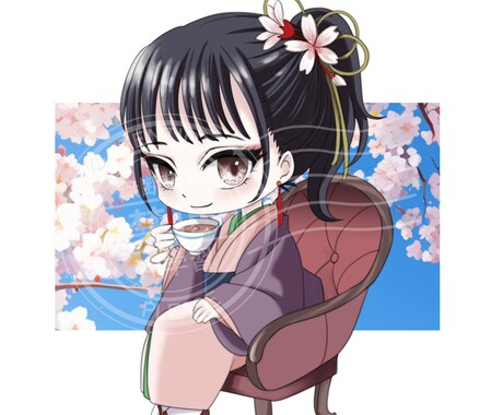 あなたのミニキャラ作成します ミニキャラをデザインしてお描きします！！！！！！！！！！！！ イメージ2