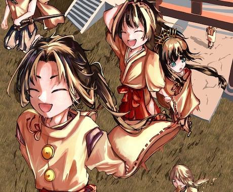 何でも、厚塗り絵を最安値で描きます 一枚絵/サムネ/アイコン/キャラデザ/立ち絵/TRPG イメージ1